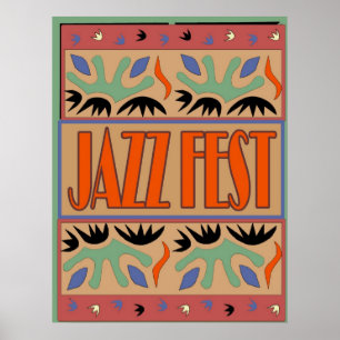 Jazz Fest nach Matisse Poster