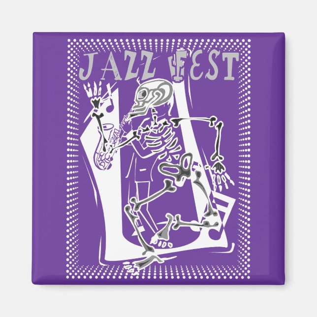 Jazz Fest Skeleton 2011 Magnet (Vorne)