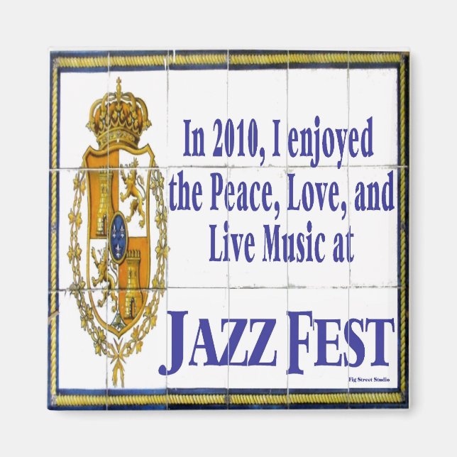Jazz Fest Tile Mural 2010 Magnet (Vorne)