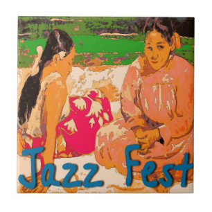 Jazz Festival Women on Blanket Fliese