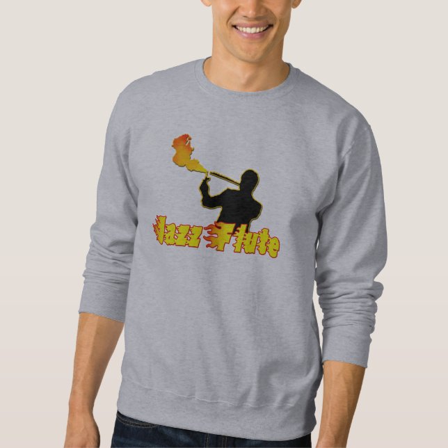 Jazz-Flöte Sweatshirt (Vorderseite)