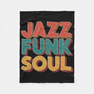 Jazz Funk And Soul - Afro Retro Vintage Musik Fleecedecke