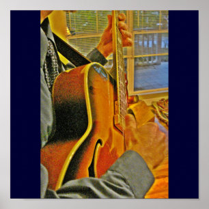 Jazz-Gitarre Poster