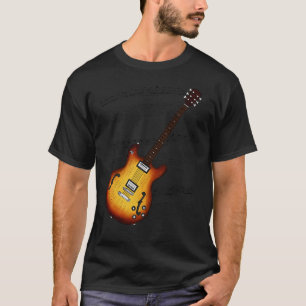 Jazz Gitarrenmusik Partitur E-Gitarrist Musiker T-Shirt