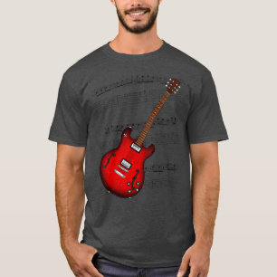 Jazz Guitar Music Score Electric Gitarrist Musicia T-Shirt