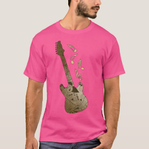 Jazz Guitar - Verziertes Guitar-Shirt T-Shirt