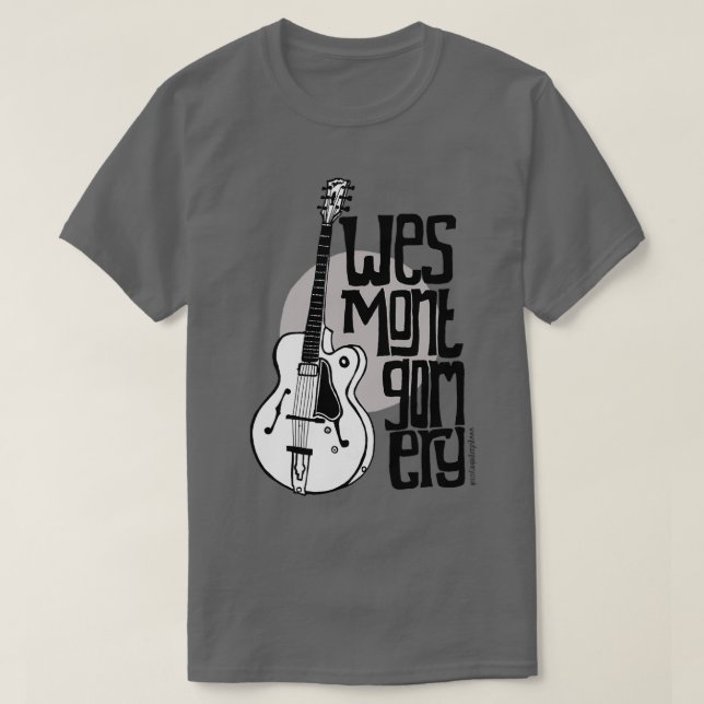 Jazz Guitar Wes Montgomery Music Lover 1  T-Shirt (Design vorne)