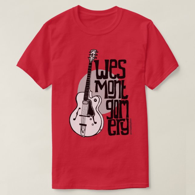 Jazz Guitar Wes Montgomery Music Lover  T-Shirt (Design vorne)