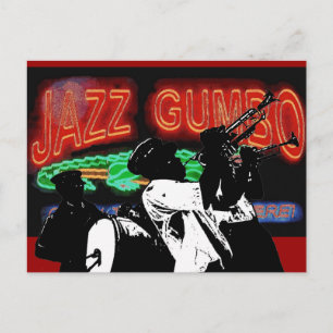 Jazz Gumbo Brass Band Postkarte