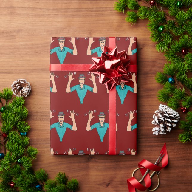 Jazz Hände Geschenkpapier (Feiertagsgeschenk)