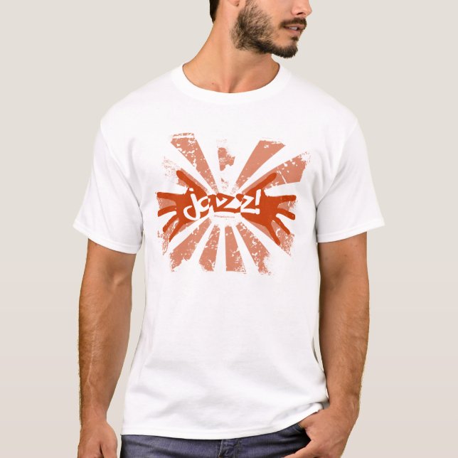 Jazz-Hände - Orange T-Shirt (Vorderseite)