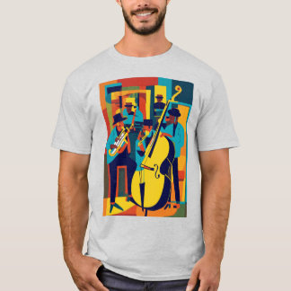 Jazz Harmony Leinwand: Abstrakt Art T - Shirt