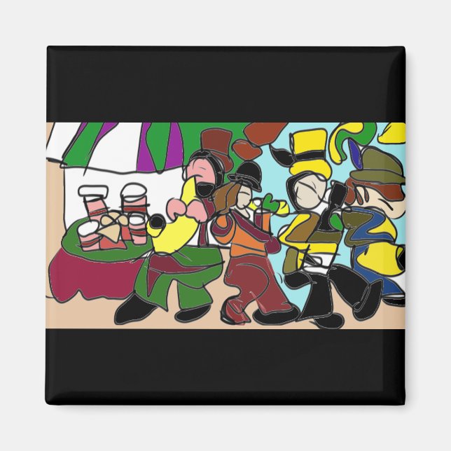 Jazz Herbstkaffee Magnet (Vorne)