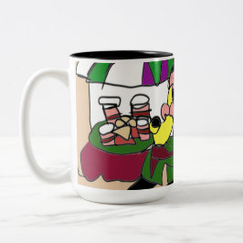 Jazz Herbstkaffee Zweifarbige Tasse