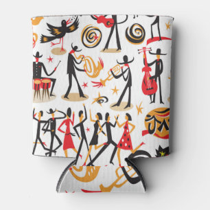 Jazz Icons Set: Abgeschiedener Hintergrund Dosenkühler