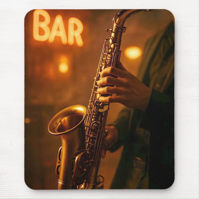 Jazz in Bar-Lichter Mousepad (Vorne)