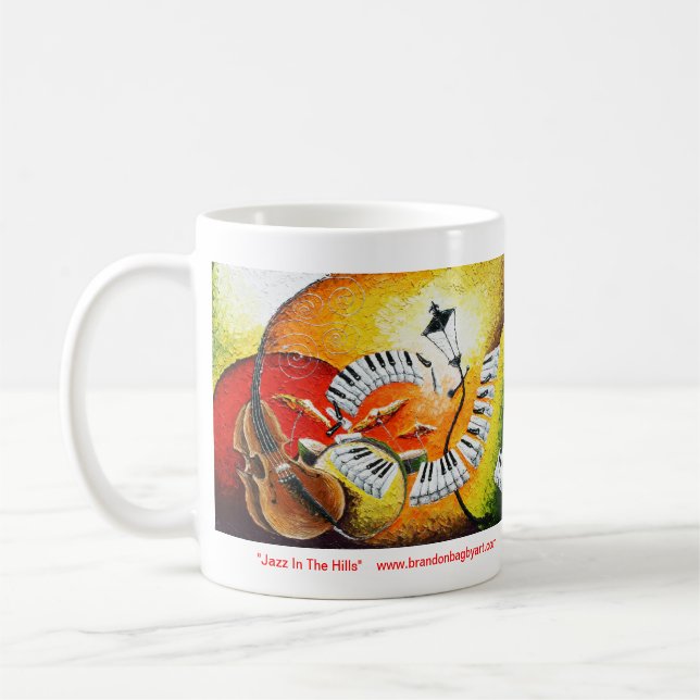 Jazz in der Hügel-Kaffee-Tasse Kaffeetasse (Links)