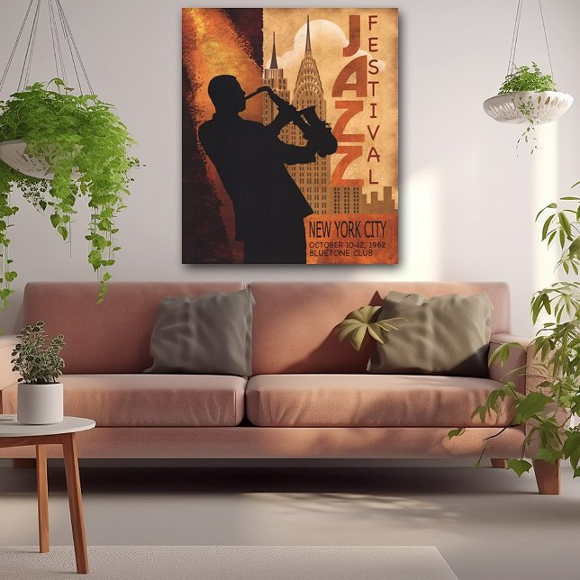 Jazz-in-New York Vintage Poster (Von Creator hochgeladen)
