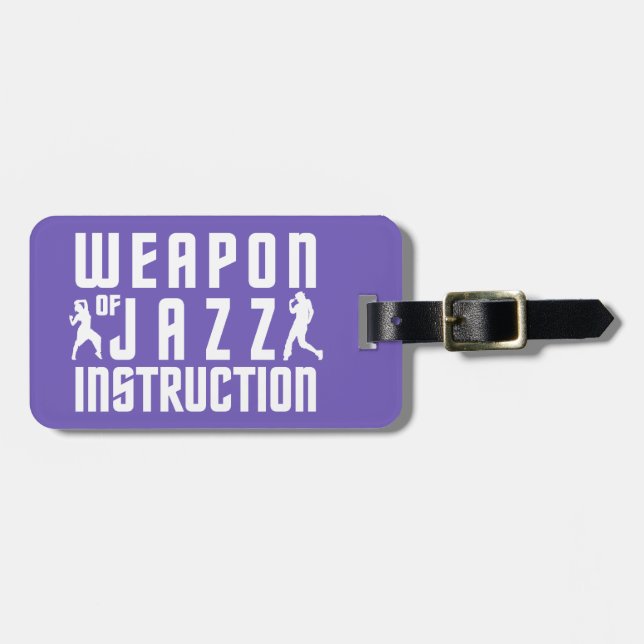 Jazz Instruction Custom Gepäckanhänger (Vorderseite horizontal)