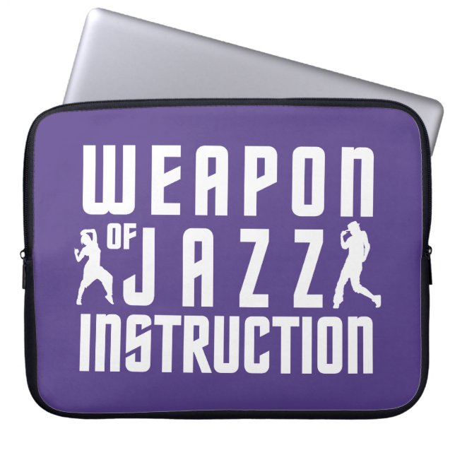 Jazz Instruction Custom Laptop Ärmel Laptopschutzhülle (Vorderseite)