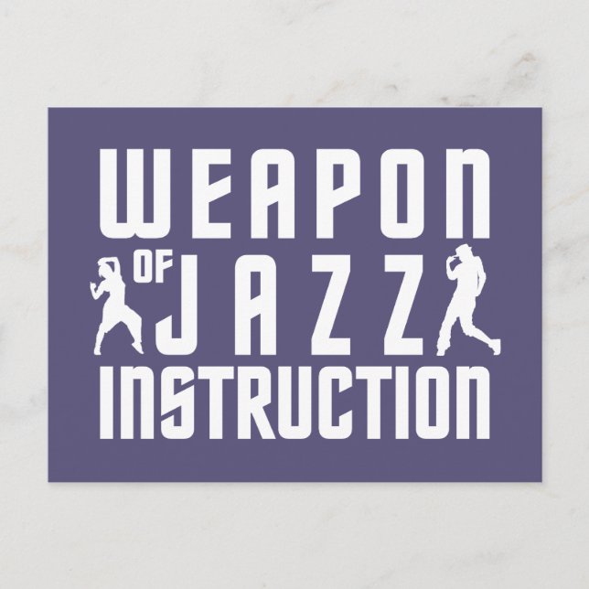 Jazz Instruction Custom Postcard Postkarte (Vorderseite)