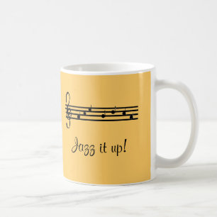 Jazz it Up Musical Design Tasse