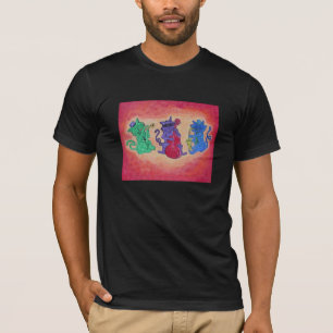 Jazz-Katzen das T-Shirt der Männer grundlegende