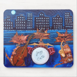 Jazz-Katzen-Mausunterlage Mousepad