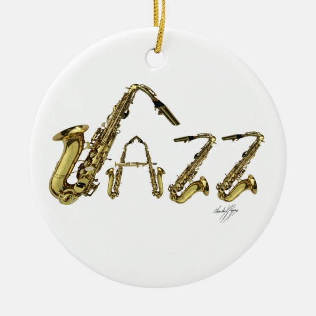 Jazz Keramik Ornament (Vorne)