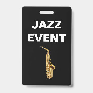 Jazz-Konzert- oder Event-Personal-ID-Ausweis Ausweis