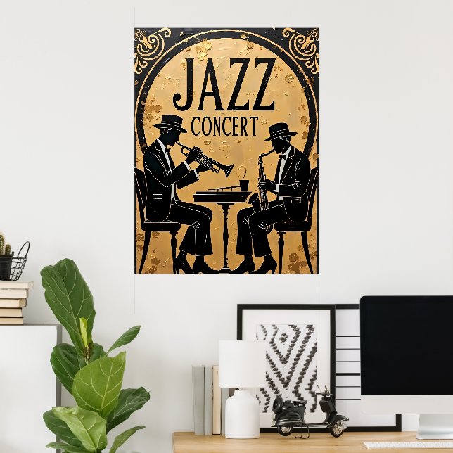 Jazz Konzert Poster (Heimbüro)