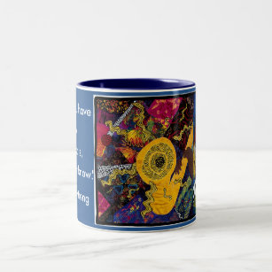 Jazz-Kunstarbeit Kaffee-Tasse Zweifarbige Tasse