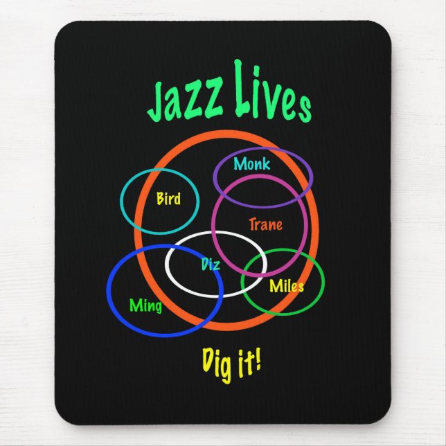 Jazz-Leben Mousepad (Vorne)
