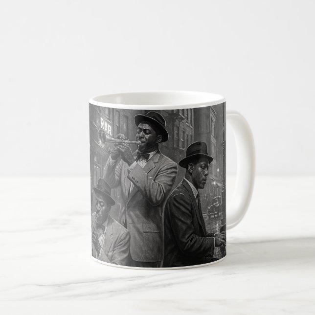 Jazz Legends Midnight Kaffeetasse (VorderseiteRechts)
