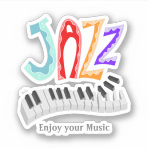 Jazz Lettering Sticker