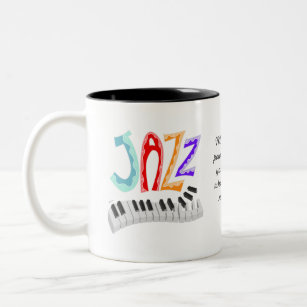 Jazz Lettering Zweifarbige Tasse