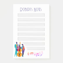 Jazz Lick Inspiriert "Note" Pad mit Musikerinnen