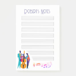 Jazz Lick Inspiriert "Note" Pad mit Musikerinnen Post-it Klebezettel