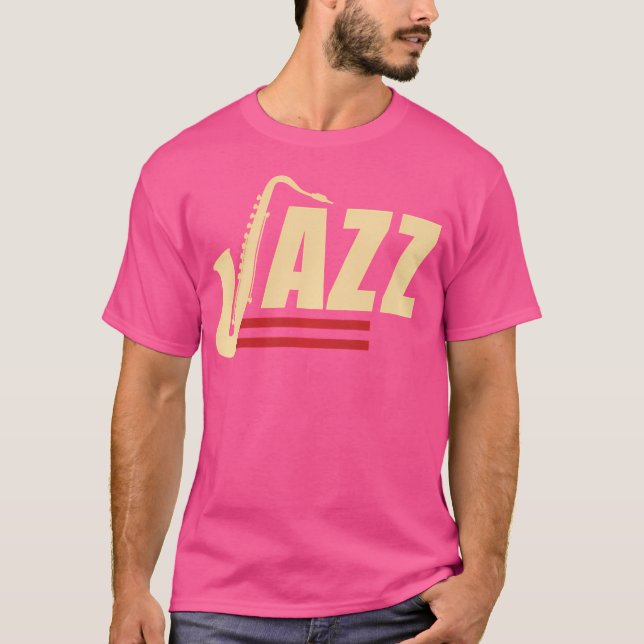 Jazz Lovers Shirt Music Band Player Tshirt Saxopho (Vorderseite)