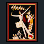 "Jazz Maestro" Art Deco Print 16 x 20 Poster<br><div class="desc">Nice Art Deco Print mit dem Titel "Jazz Maestro"</div>