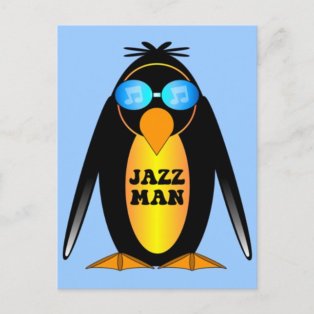 Jazz Man Postkarte (Vorderseite)