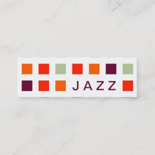 JAZZ (Mod-Quadrate) Mini Visitenkarte