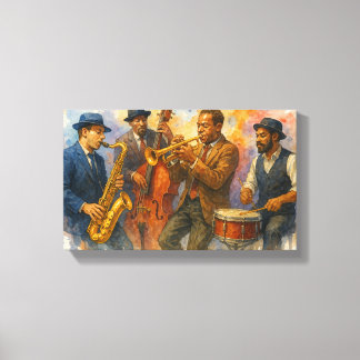 Jazz Muscians Leinwanddruck
