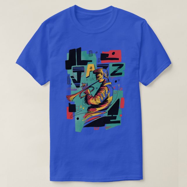 Jazz Music Abstrakt Style  T-Shirt (Design vorne)