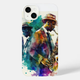 Jazz Music Band Saxophon Player Musician iPhone 14 Plus Hülle