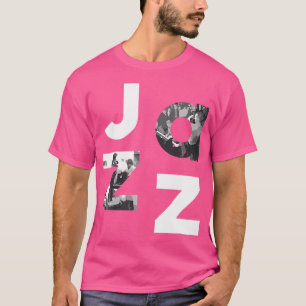 Jazz Music Band Typografy Geschenke für Jazz Lover T-Shirt