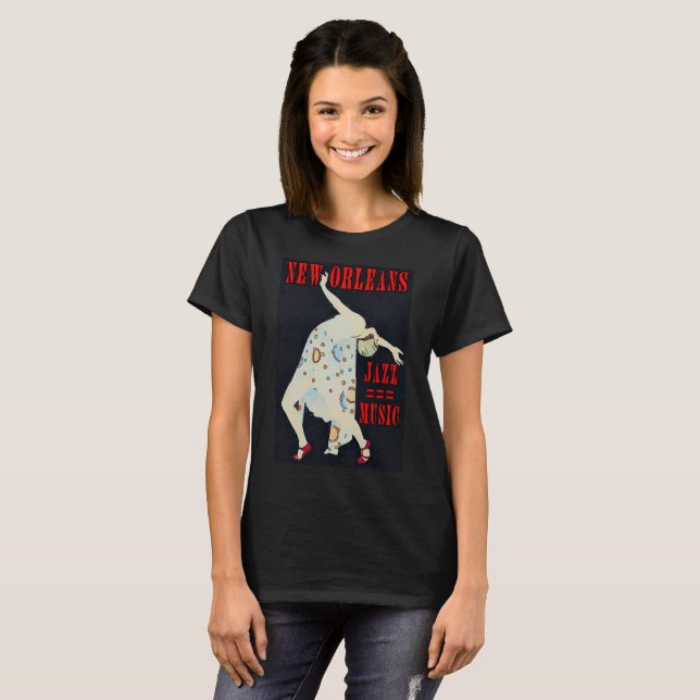 Jazz Music Dancer, New Orleans, T-Shirt (Vorne ganz)