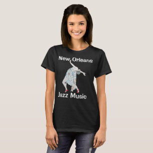 Jazz Music Dancer, New Orleans, T-Shirt