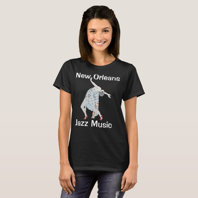 Jazz Music Dancer, New Orleans, T-Shirt (Vorne ganz)