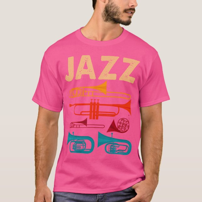 Jazz Music Design T-Shirt (Vorderseite)